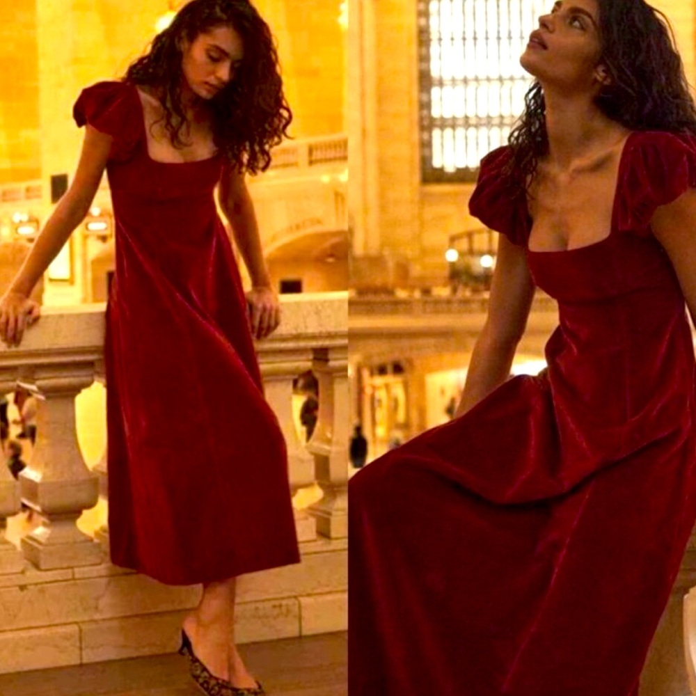 Doen heirloom velvet dress M